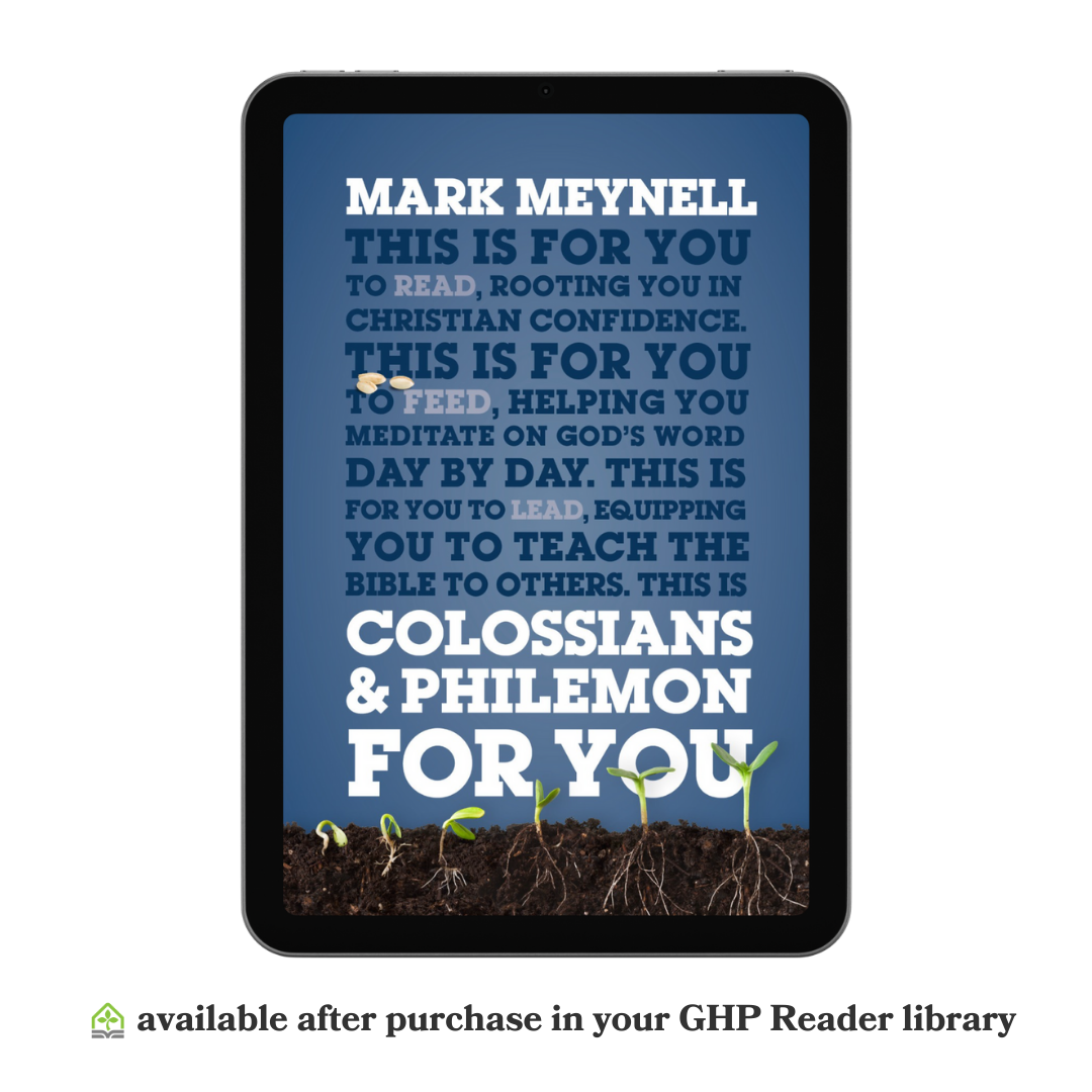 Colossians and Philemon For You (eBook)